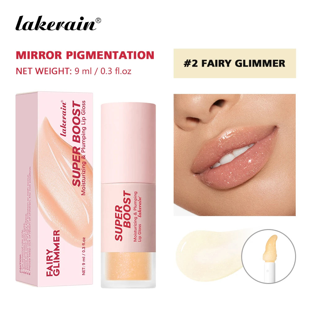 Moisturizing & Plumping Lip Gloss High Shine or Shimmer Finish Long Lasting Hydration Care Fresh Sensation Non-Sticky Lip Gloss Peaceful Pleasures Health and Wellness Fairy Glimmer