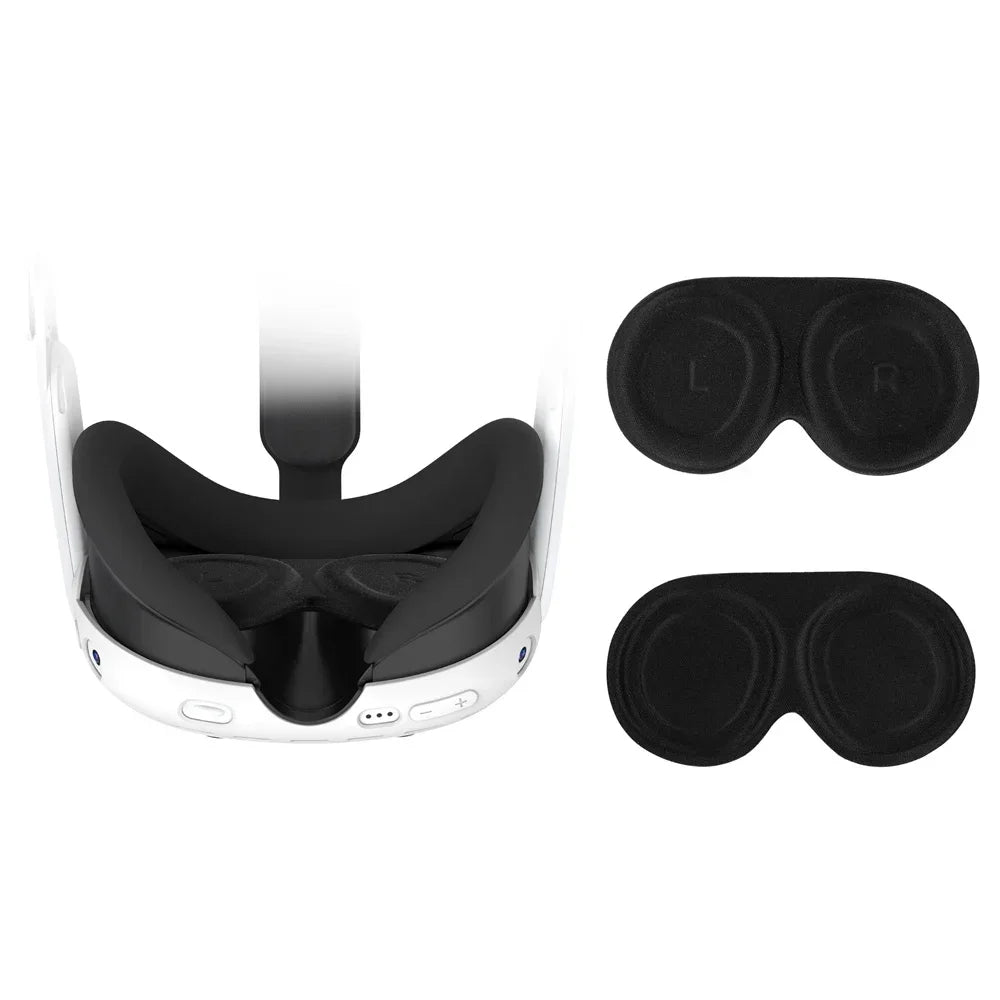 VR Lens Cover For Meta Quest 3 For Apple Vision Pro VR Accessories Dustproof Anti-Scratch Protection VR Lens Cap Replacement Peaceful Pleasures Health and Wellness