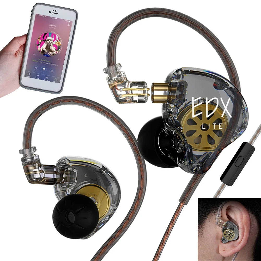 Wired DJ Earbud Headset with Detachable Cable & Mic Peaceful Pleasures Health and Wellness