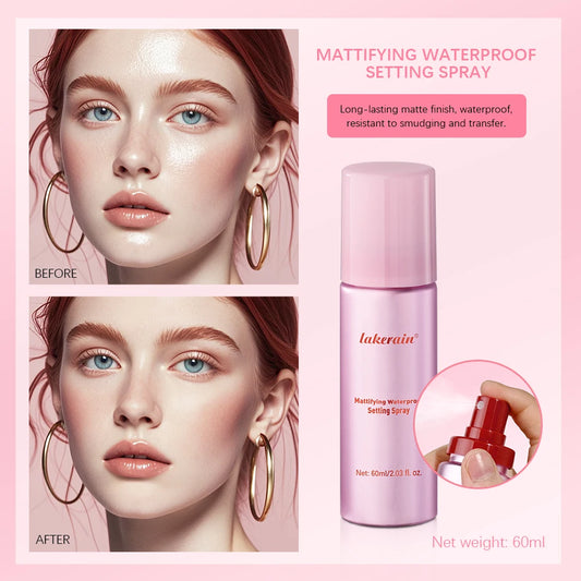 Waterproof Matte Setting Spray – Oil Control, Long-Lasting Makeup Setting Spray Peaceful Pleasures Health and Wellness