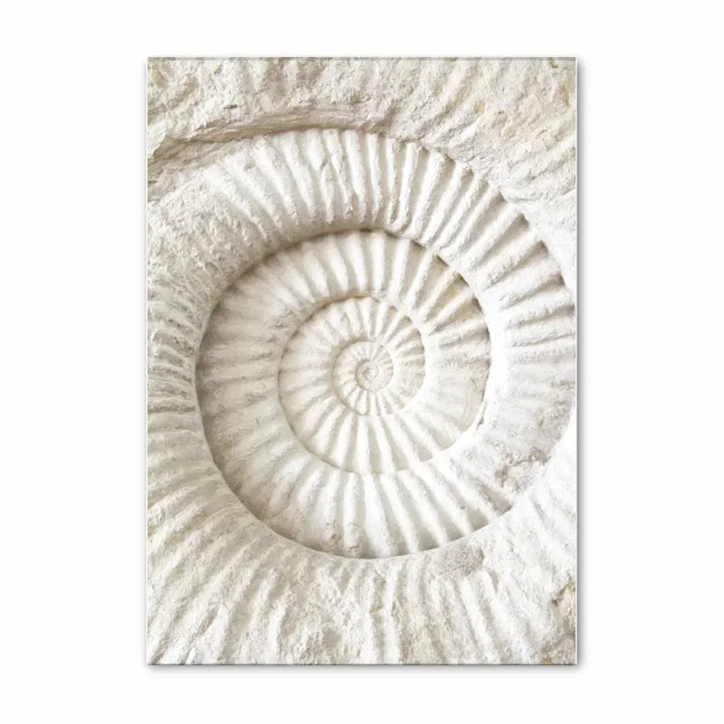 Scandinavian Simple Wall Art Summer Ocean Seashells Starfish Waves HD Canvas Poster Prints Home Bedroom Living Room Decoration Peaceful Pleasures Health and Wellness D 50x70cm Unframed