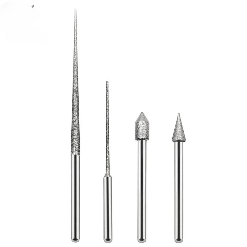 3MM Grinding Rods Mini Diamond Drill Grinding Head Milling Cutter Needle Engraving Carving Polishing Glass Jade Stone Drill Bit Peaceful Pleasures Health and Wellness