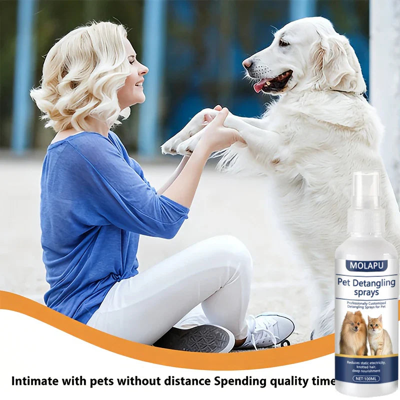 Pet Detangling Leave-In Conditioner Spray for Cats & Dogs