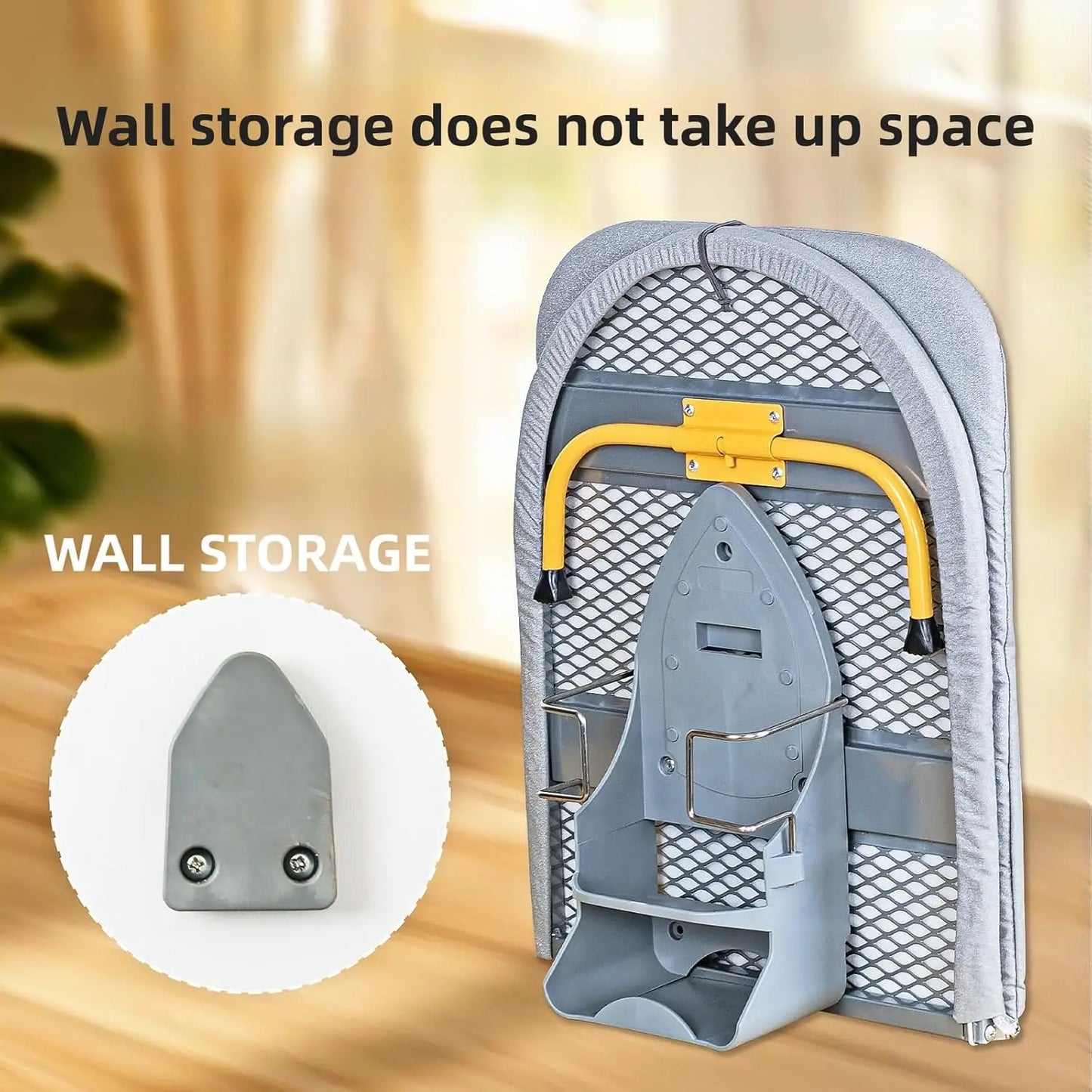 Wall Mount Folding Ironing Board with Iron Holder Ironing Board Peaceful Pleasures Health and Wellness