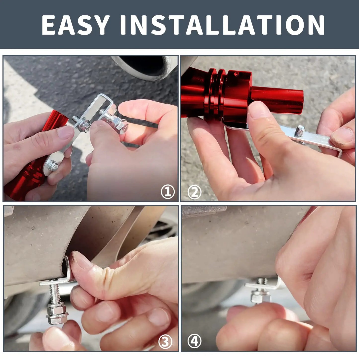 Motorcycle,Truck,Car Turbo Sound Universal Aluminum Car Turbo Whistle Muffler Pipe Whistle Car Roar Maker 4 Sizes Peaceful Pleasures Health and Wellness