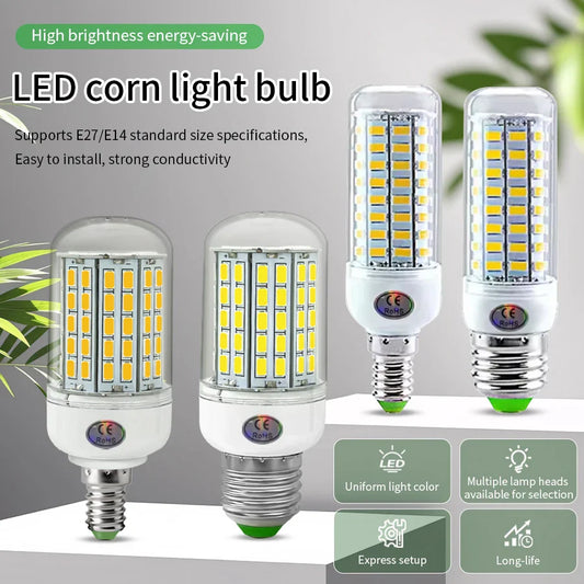E27 E14 LED Corn Bulb 220V 5730 SMD – Energy Saving 50,000Hr LED Corn Bulb Oasis Select
