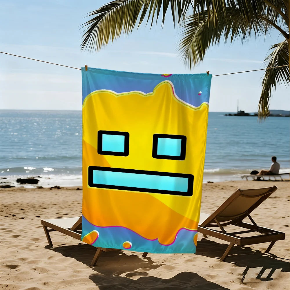 Quick-Dry Geometry Beach Towel | Pool, Gym & Travel