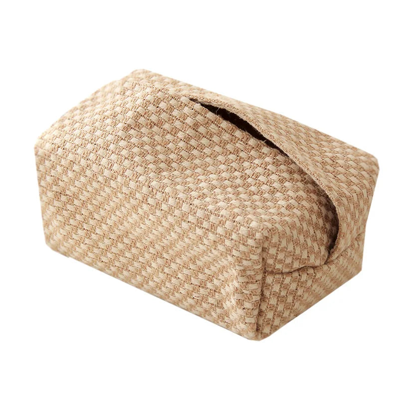 Japanese Cotton Linen Tissue Box Cover & Napkin Holder