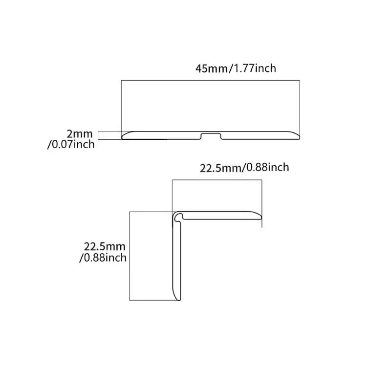 2mm PVC Baby Edge & Corner Guards | No-Mark Anti-Curl Strip