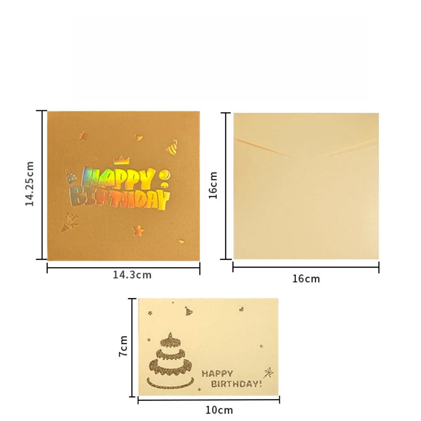 3D Pop-Up Handmade Greeting Cards with Envelopes | All Occasions