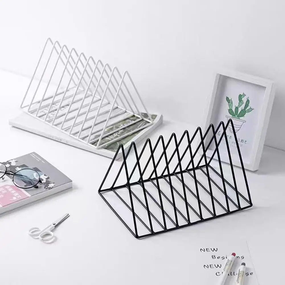 Storage Rack For Vinyl Records Magazine Multifunctional Vertical Creative European Art Collection Album Display Rack Peaceful Pleasures Health and Wellness