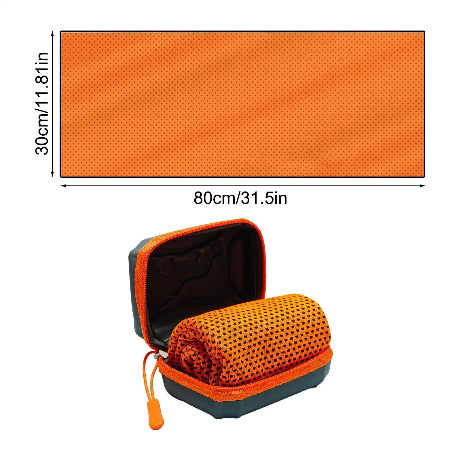 Cooling Towels for Sports 12x31 Inch with Storage Box Hot Weather Summer Cool Neck Towel for Men Women Runners Gym Workout Home Peaceful Pleasures Health and Wellness