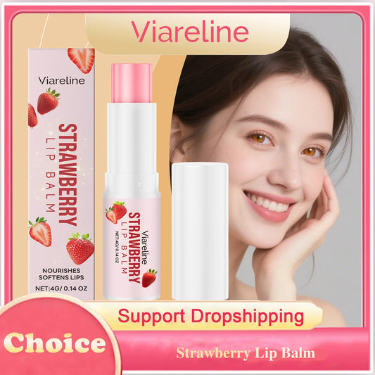 Viareline Strawberry Lip Balm – Moisturize, Repair & Lighten Lip Balm Peaceful Pleasures Health and Wellness