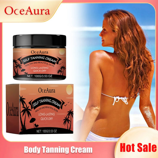 OceAura Tanning Accelerator Cream – Natural Self Tanner 100g Self Tanning Cream Oasis Select Default Title