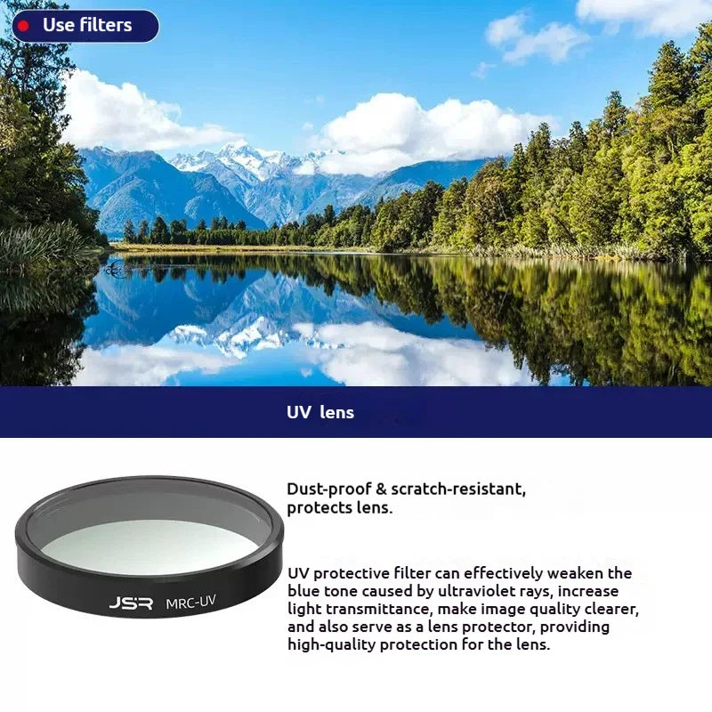 JSR Optical Glass Filters for DJI Osmo Nano – UV CPL ND Star