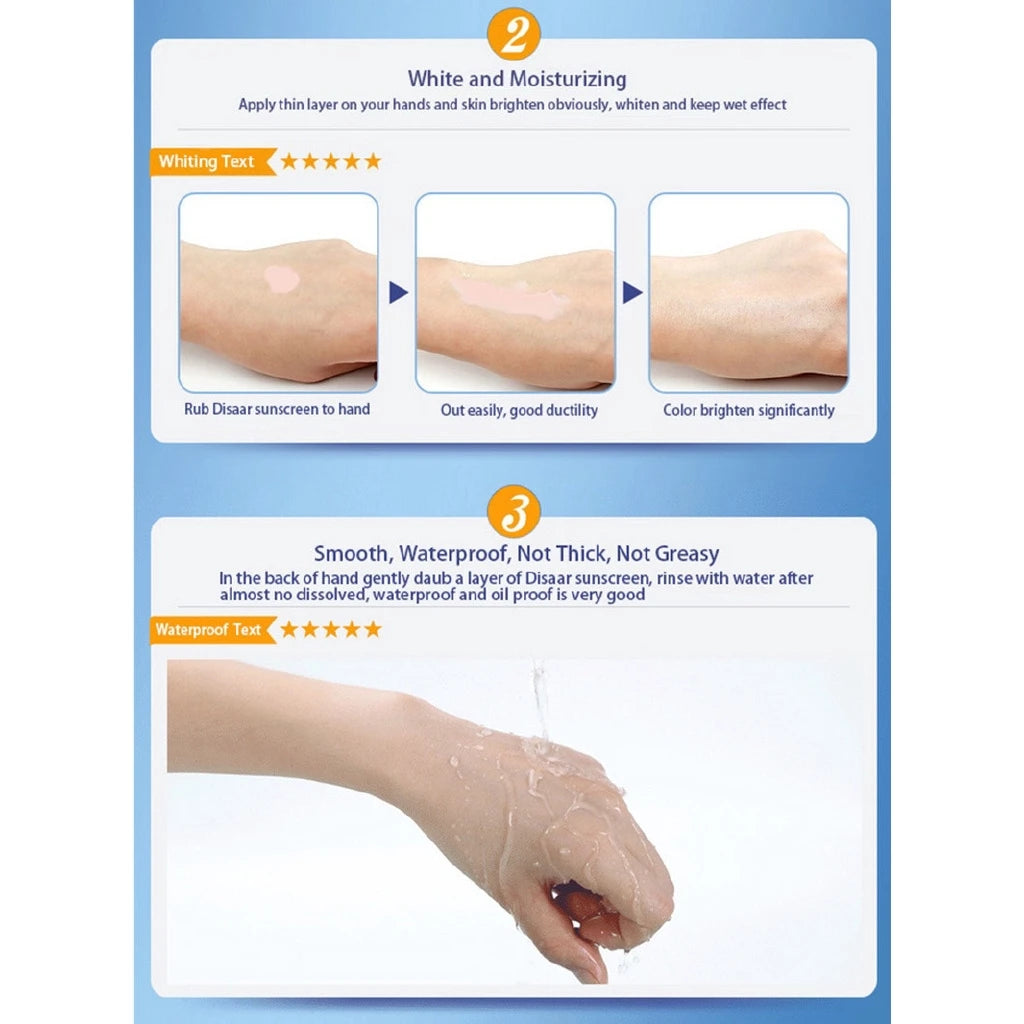 Facial Moisturizing Sunscreen SPF 90 Waterproof All-round UVA UVB Blue Light Resistance for Outdoor Sports Cycling Swimming Peaceful Pleasures Health and Wellness