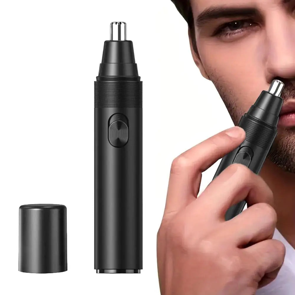 MINI Electric Nose Hair Trimmer Painless Safe 360° Roating Nose Ear Hair Remove for Men & Women Portable Nose Hair Trimming Tool Peaceful Pleasures Health and Wellness