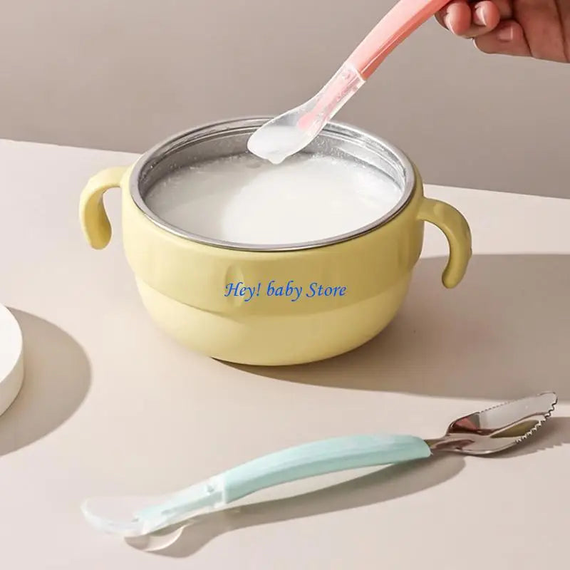 Double-Head Baby Feeding Spoon – BPA-Free Stainless Steel