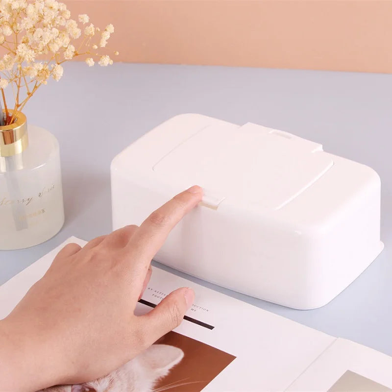Portable Wet Wipes Dispenser Box – Plastic Napkin Holder