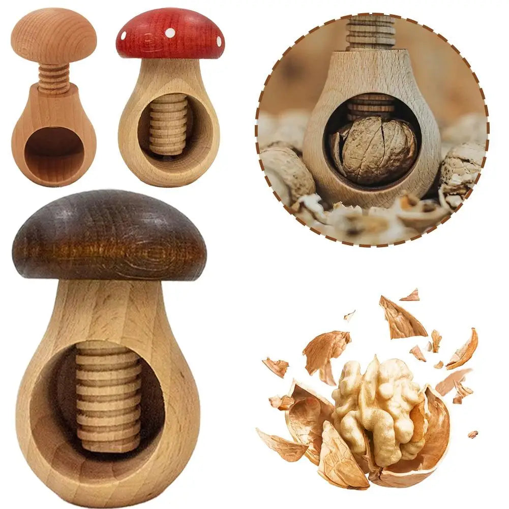 Nutcracker Mushroom-Shaped Multi-Function Kitchen Tool Adjustable Nut Cracker For Walnuts And Pecans Home Use Peaceful Pleasures Health and Wellness