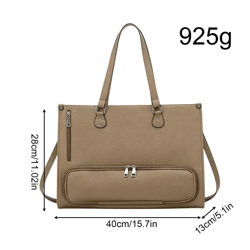Women's Laptop Tote Bag with Insulated Lunch Compartment