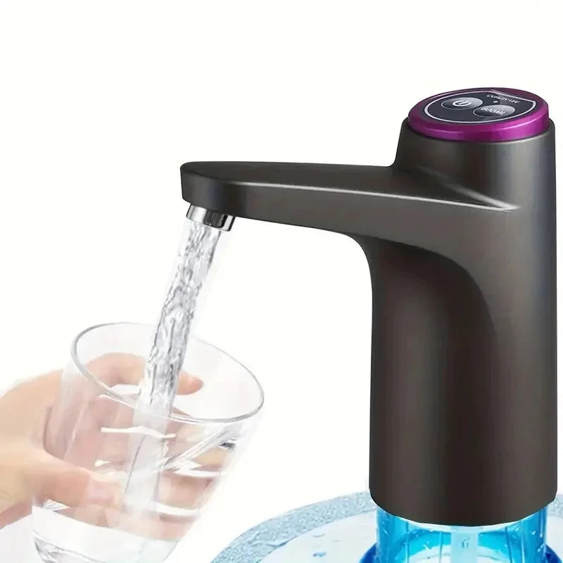 Portable 5-Gallon Water Dispenser with USB Charging Automatic Electric Pump for Home Office Outdoor Use Peaceful Pleasures Health and Wellness black