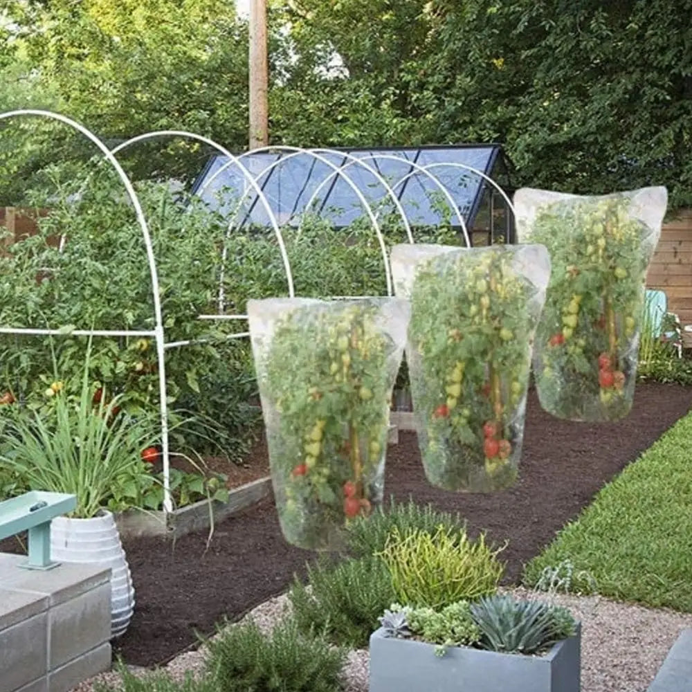 2-Pack Plant Insect & Bird Protection Net Bags | Drawstring Cover