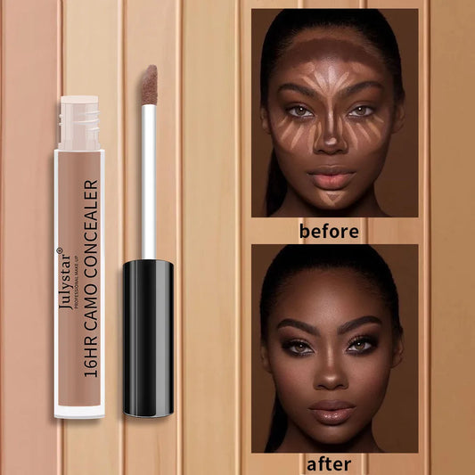 Julystar 16HR Camo Liquid Concealer | Full Coverage, All Shades Liquid Concealer Peaceful Pleasures Health and Wellness