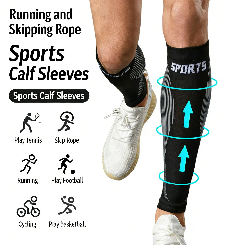 1PCS Calf Compression Sleeve for Men Women – Footless Leg Support for Shin Splints – Breathable,Lightweight,Adjustable One Size Peaceful Pleasures Health and Wellness