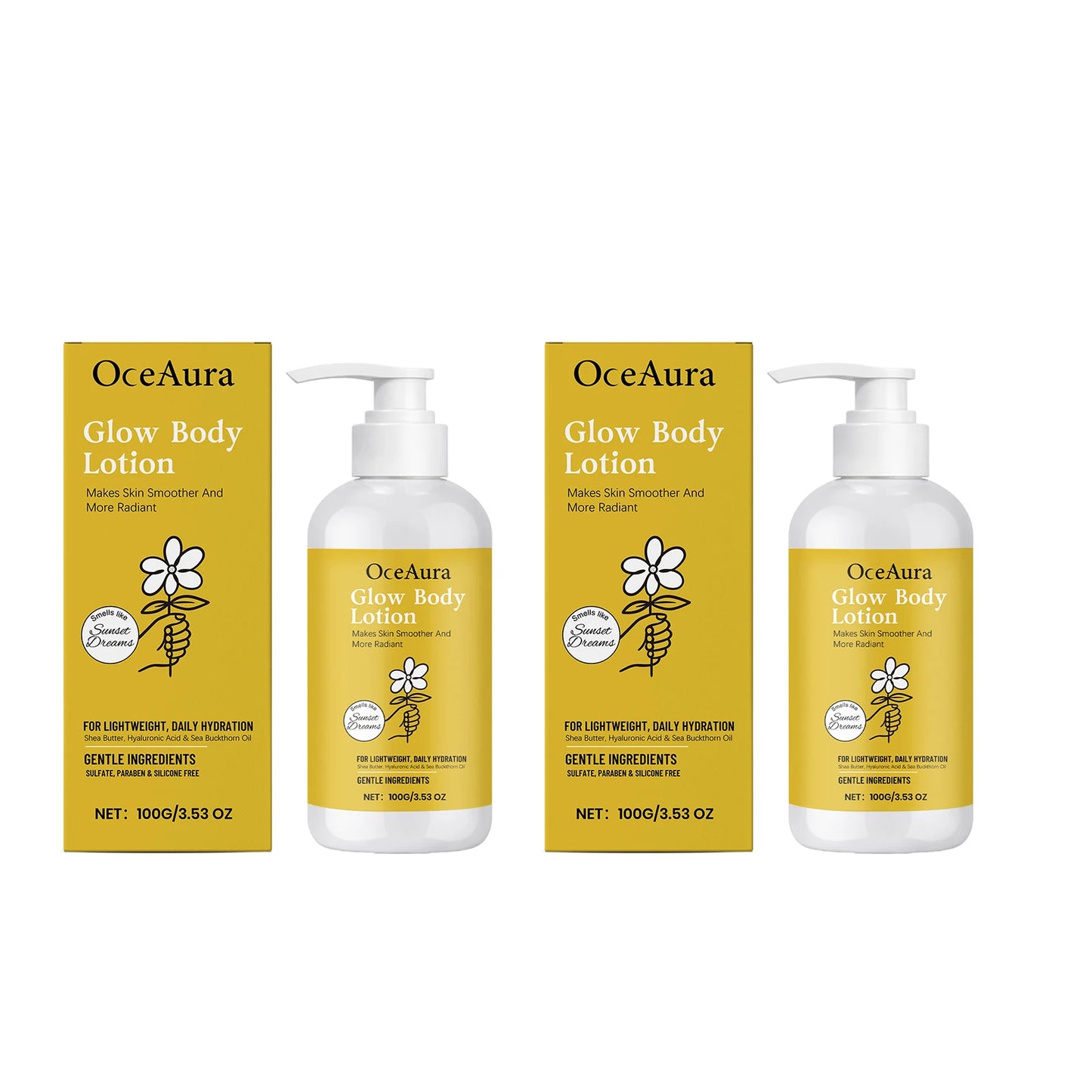 Glowing Body Lotion Rejuvenation Hydrating Firming Brightening Smoothing Even Skin Tone Improve Roughness Soothing Body Lotion Peaceful Pleasures Health and Wellness 200g boxed