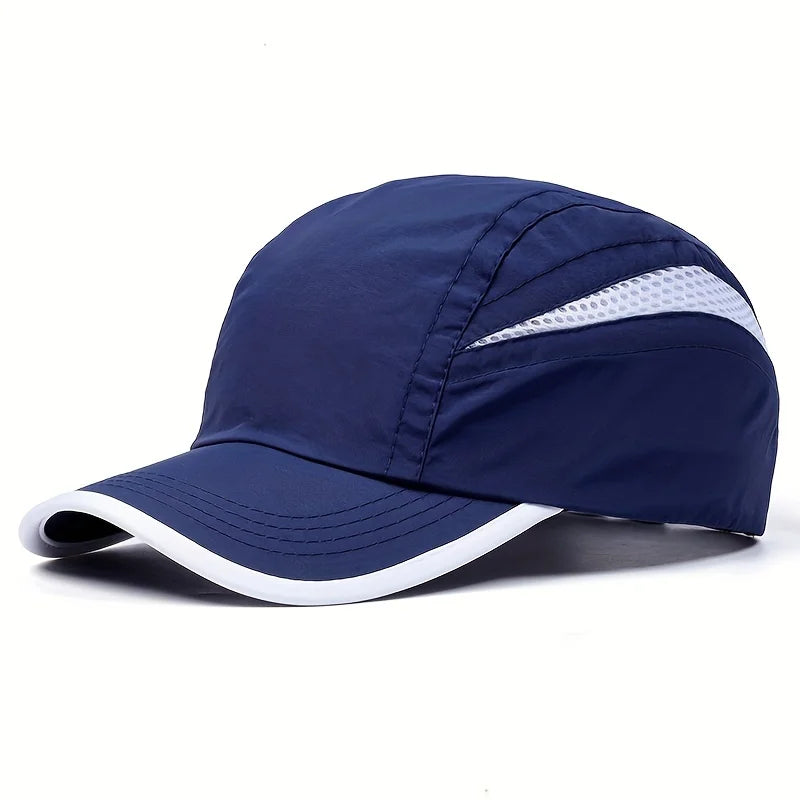 Quick-Dry Patchwork Baseball Cap | Breathable Mesh UV Sun Hat