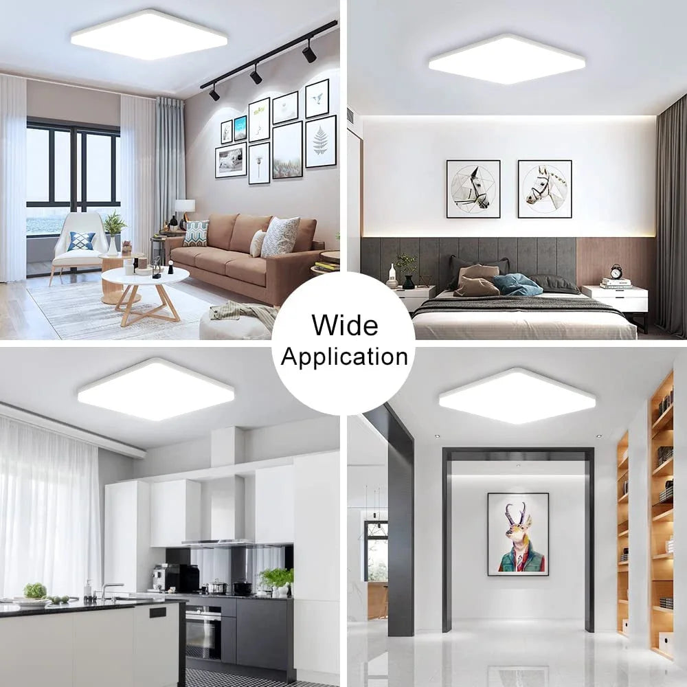 Minimalist Square LED Ceiling Light 18W–48W | Ultra-Thin Modern