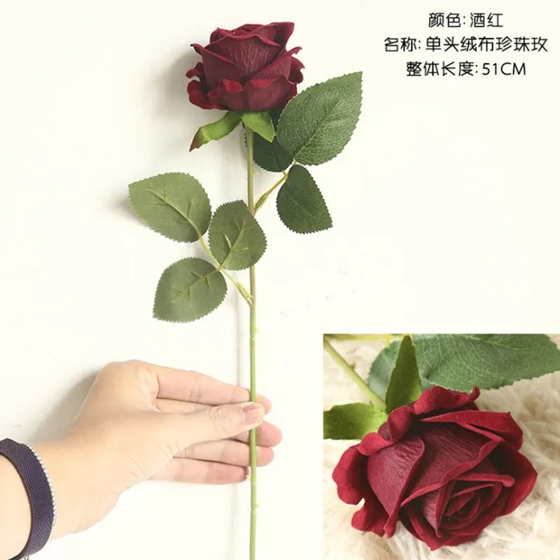 Silk Rose Artificial Flowers for Wedding, Home & Garden – 5/10 Pcs