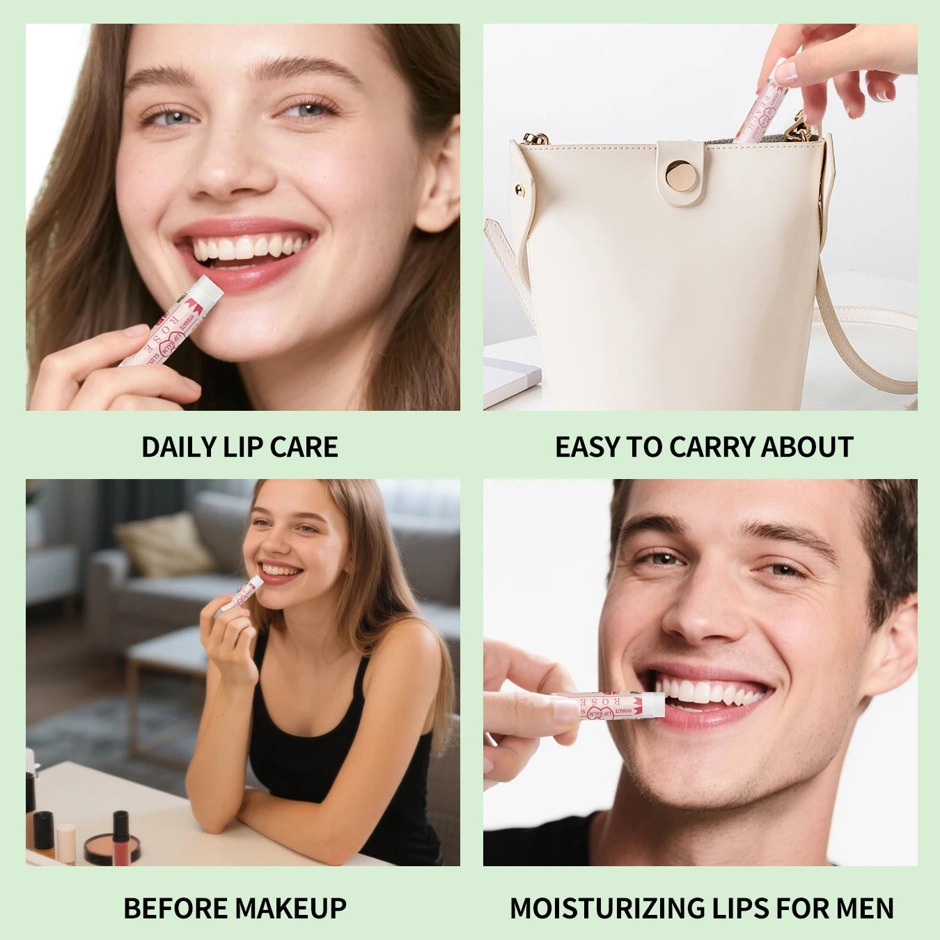 32 piece colored lipstick set -16 fragrance, natural finish, moisturizing lip care, lasting, suitable for all skin types Peaceful Pleasures Health and Wellness