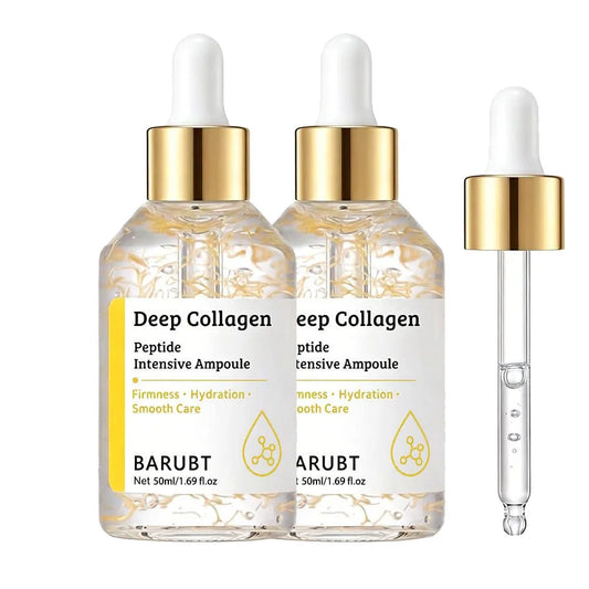 Korean Silk Collagen Essence Serum Deep Peptide Intensive Revitalizing Face Cream Anti-Wrinkle Firming Lifting Skin Care 40/50ml Peaceful Pleasures Health and Wellness