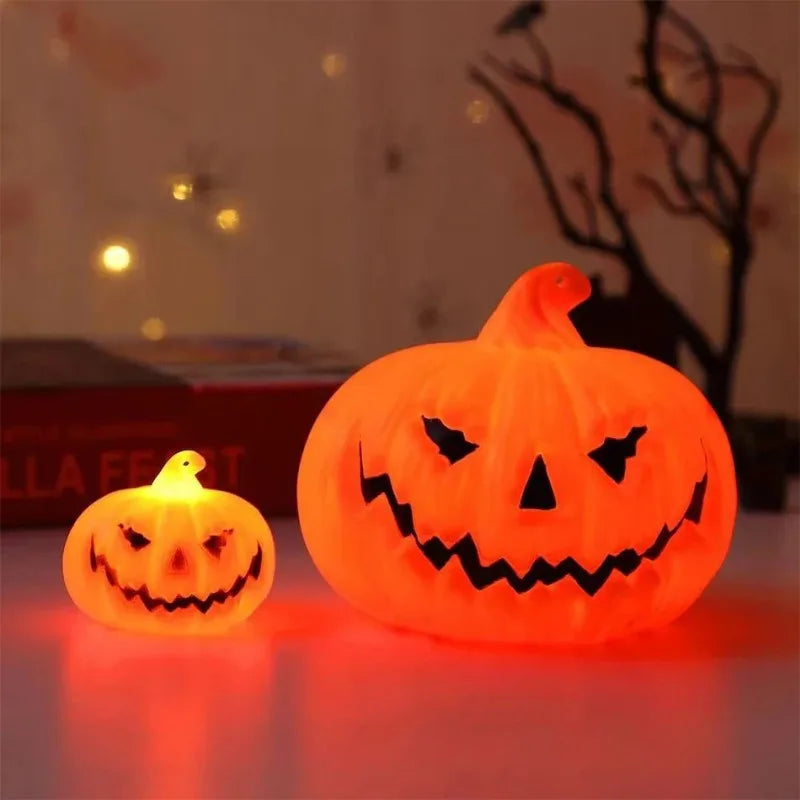 Halloween Pumpkin Lantern LED Candle Night Light Party Decor