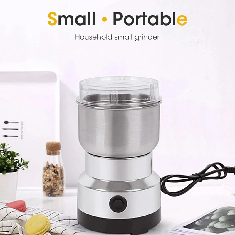 Mini Electric Grinder Household 300ml Ultrafine Baby Food Pulverizer Coffee Grinder Spice Pepper Grinder Grain Mill 2/4 Blades Peaceful Pleasures Health and Wellness
