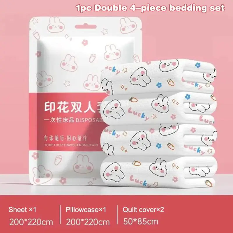 Extra Thick Disposable Bedding Set 3/4 Piece – Travel & Hotel