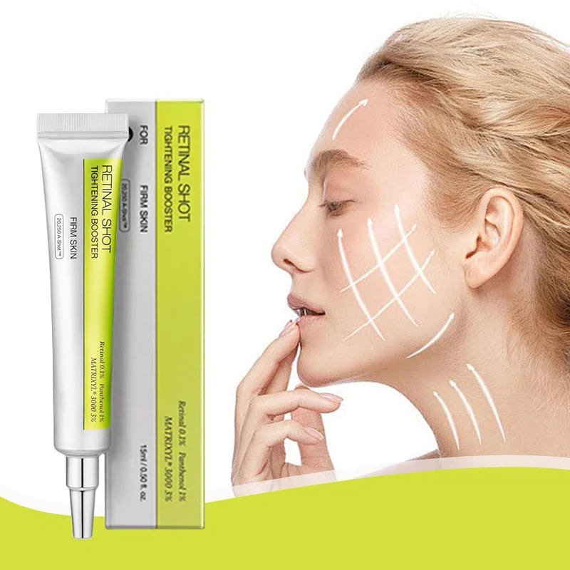 Korean Retinol Vitamin C Hydrating Shot Tightening Booster Face Cream Eye serum Lightening Dark Circles Firming Moisturizer Peaceful Pleasures Health and Wellness 15ml