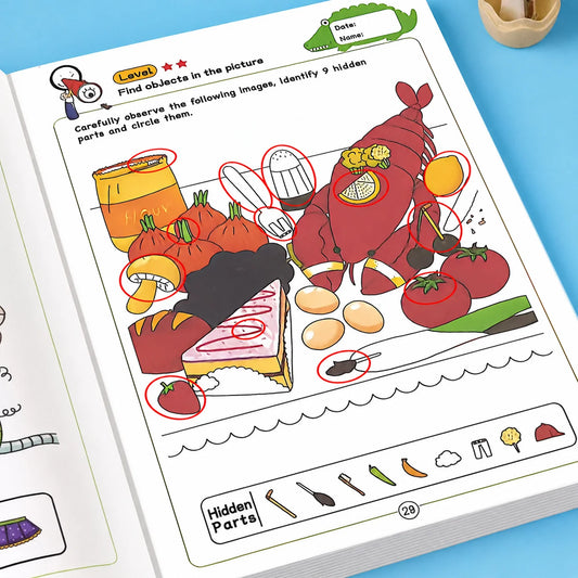 Hidden Pictures Look Find Book 32 Pages Kids Concentration Training Peaceful Pleasures Health and Wellness