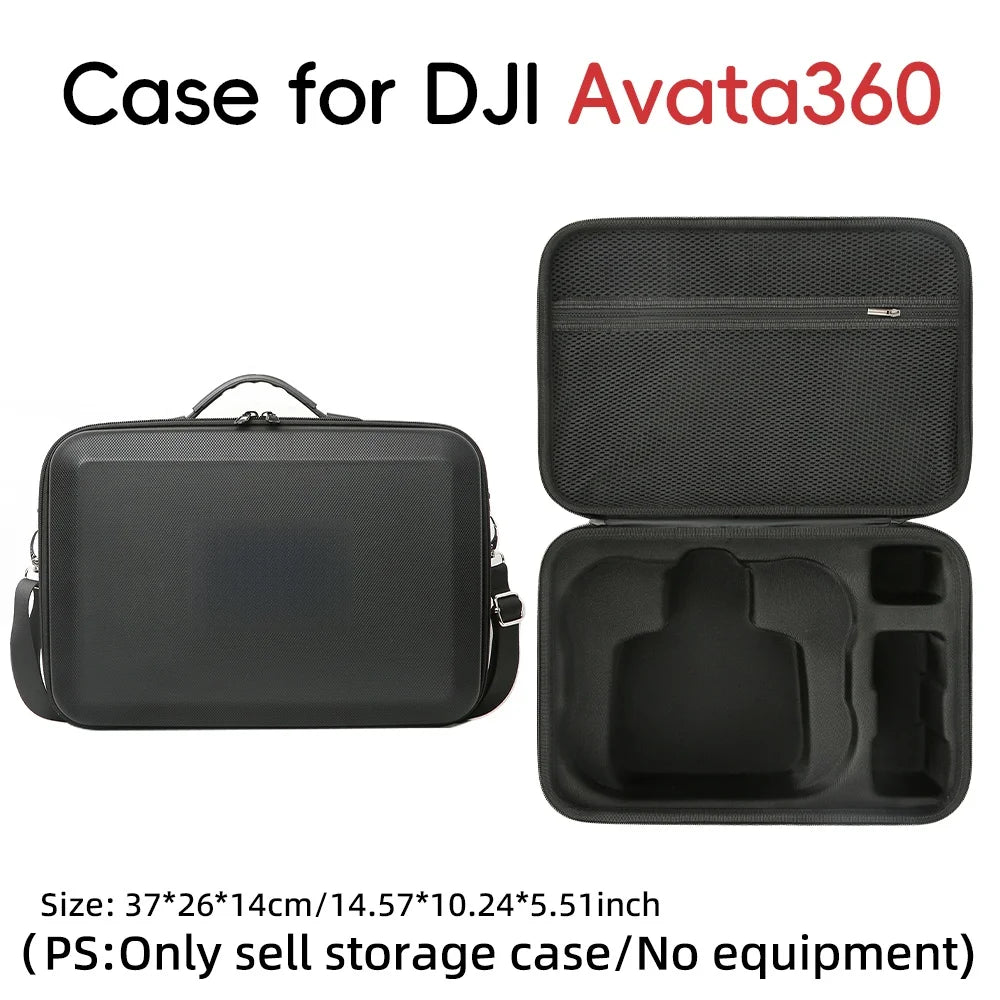 For DJI Avata 360 For RC2 Carrying Case And Charging Hub Carrying Case Comes With Shoulder Strap For Easy Portability Peaceful Pleasures Health and Wellness black