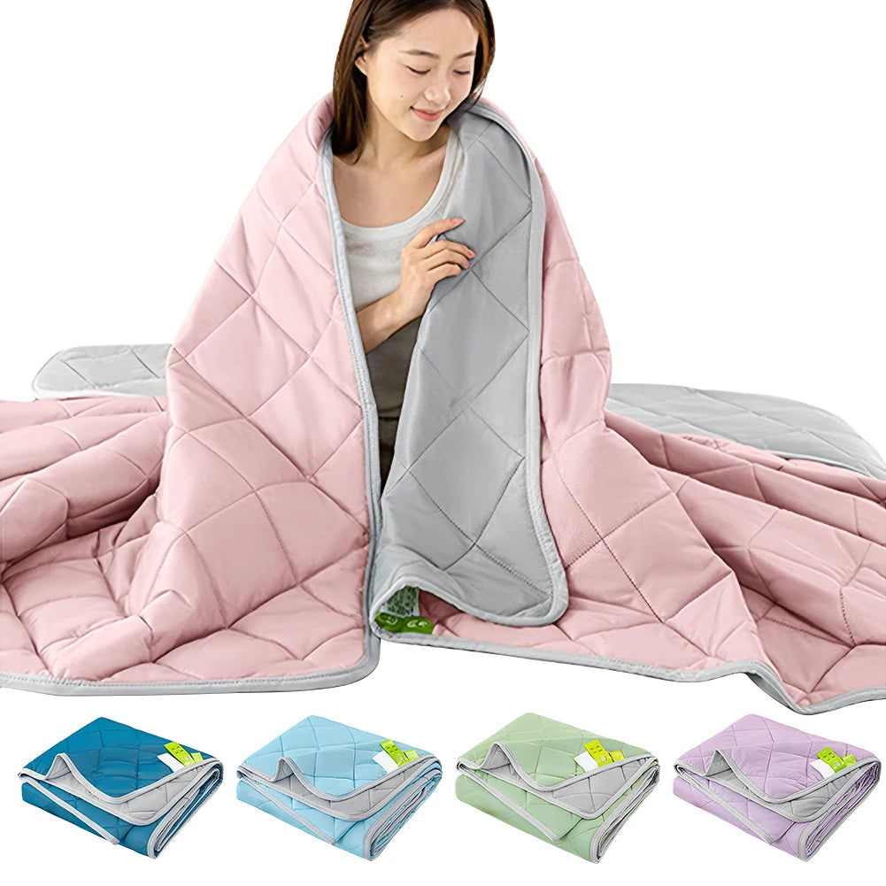 Summer Cooling Blanket – Lightweight Cold Feeling Quilt for Bedroom & Living Room Peaceful Pleasures Health and Wellness