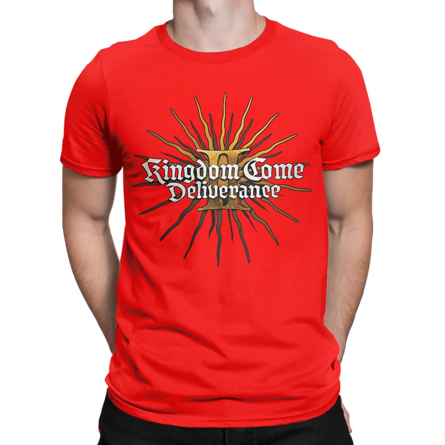 Men's Kingdoms T Shirt Come Deliverances Pure Cotton Clothes Leisure Short Sleeve Crewneck Tees Plus Size T-Shirt Peaceful Pleasures Health and Wellness