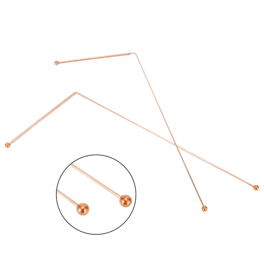 Copper Dowsing Rods Probe Rod 99 9 Water Detection Treasure Buried Peaceful Pleasures Health and Wellness Default Title