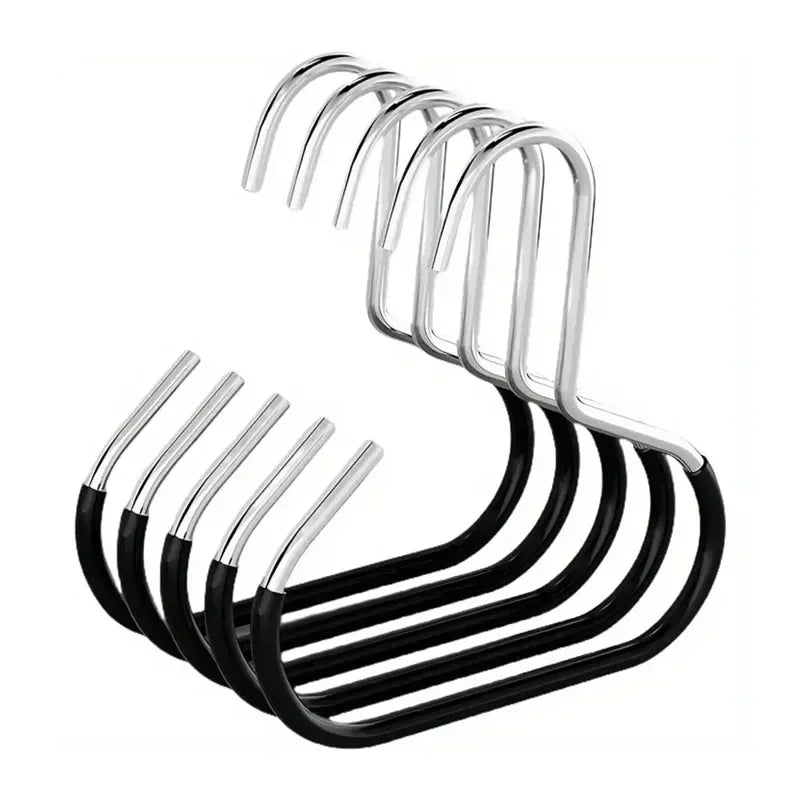 5pcs Baseball Cap Hat Rack Organizer Stainless Steel Hat Hanger Hanging Cap Holder Non-Slip Wall Mount Hook Organizer for Caps Peaceful Pleasures Health and Wellness Black-5pcs