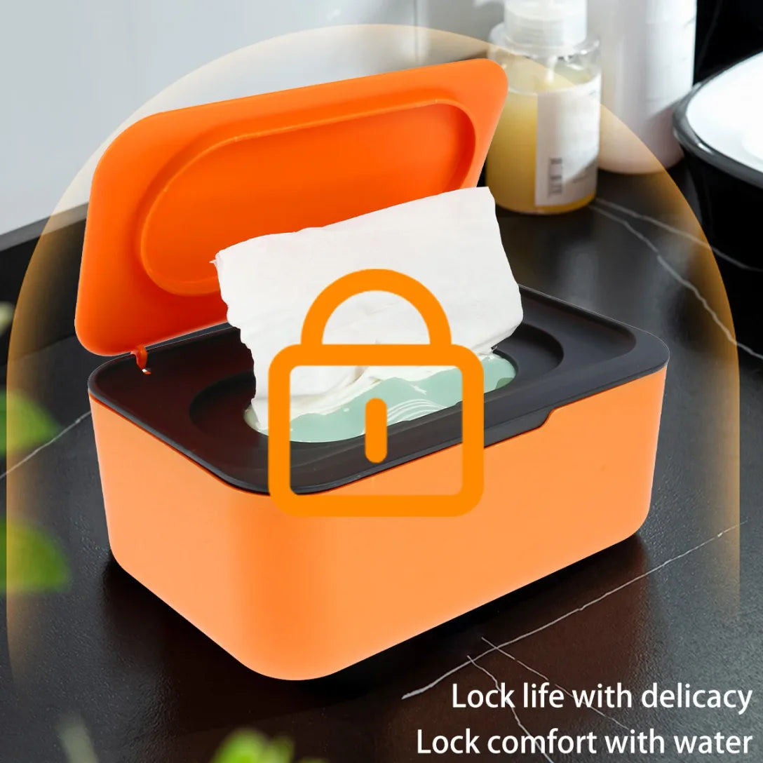 Dustproof Wipes Dispenser with Lid | Large Capacity Baby Wipe Case