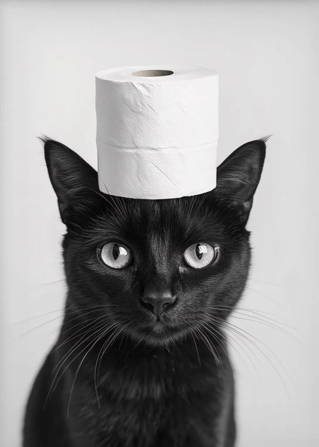 Halloween Otter Bat Cat Raccoon with Toilet Paper Poster Print Canvas Painting Bathroom Wall Art Funny Toilet Humor Home Decor Peaceful Pleasures Health and Wellness ZLH5021 60x90cm No Frame