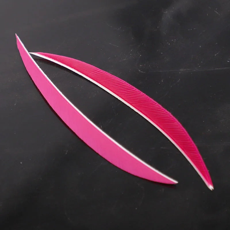 ACCMOS 5-Inch Real Turkey Feather Fletching Arrow Feathers 15 Colors