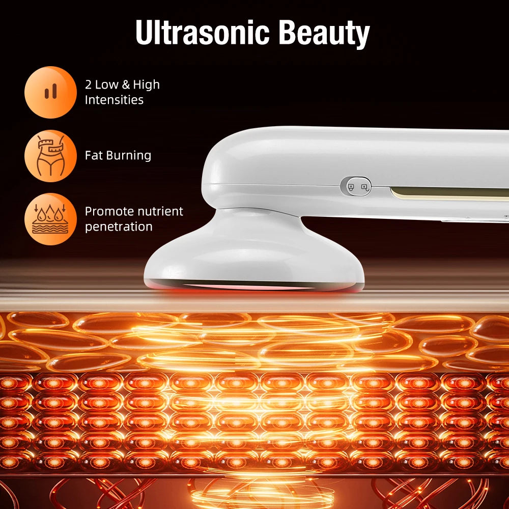 EMS Ultrasonic Body Slimming Massager 5 Modes 5 Intensity Weight Loss Fat Burner Skin Care Infrared Facial Lifting Beauty Device Peaceful Pleasures Health and Wellness