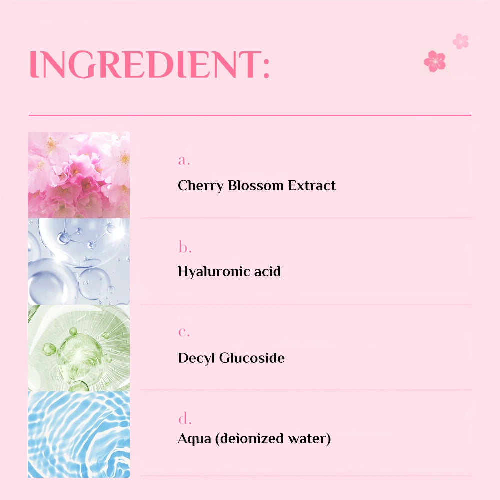 SUYARUN Japanese Sakura Face Wash - Gentle Hydrating Cleanser, Brightening Oil Control for Sensitive Skin. Peaceful Pleasures Health and Wellness